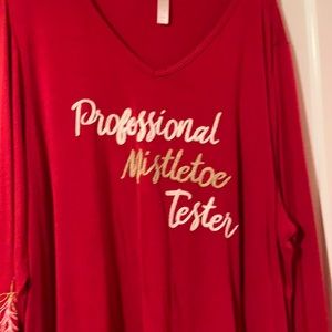 PROFESSIONAL MISTLETOE TESTER Sleep toP but I wore it out!